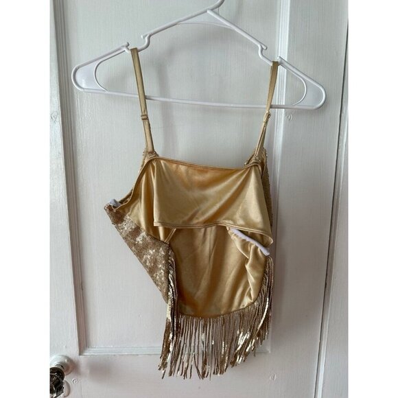Women’s size medium gold sequin blouse - Picture 7 of 9